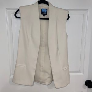 Trouve white blazer vest